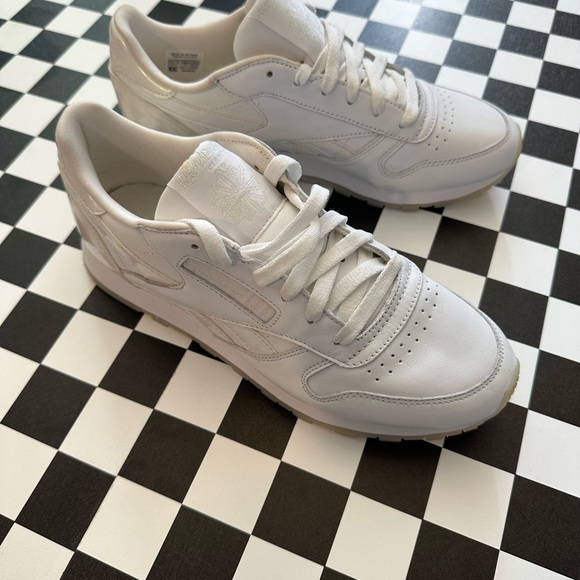 NEW REEBOK CLASSIC LEATHER PEARLESCENT DETA SIZE 7.5 - Picture 6 of 15